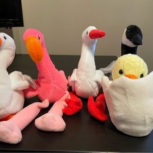 Ty Beanie Baby - Water Bird Collection - All Beanie Baby have have Tag Errors